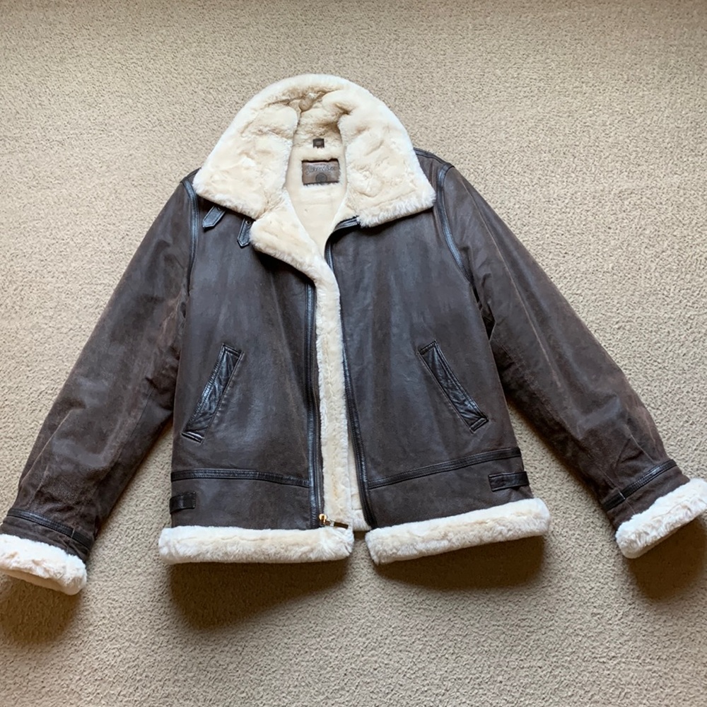 Leather Bomber Jacket St John’s Bay